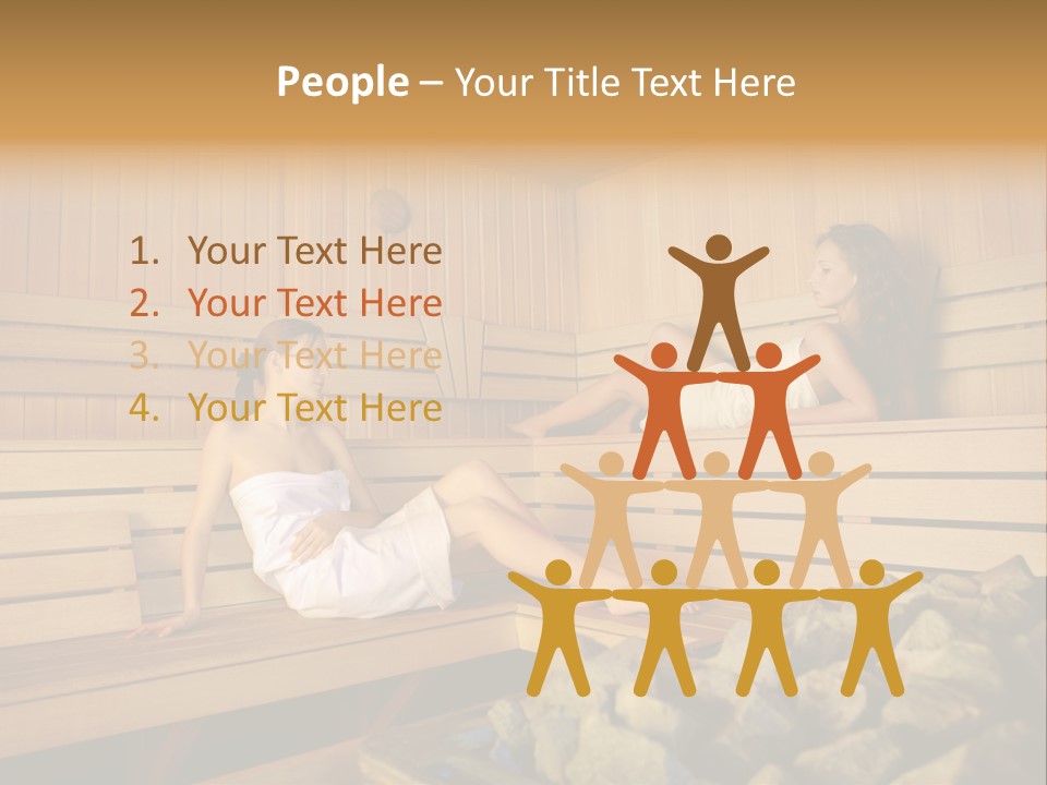 Female Relaxation Health PowerPoint Template