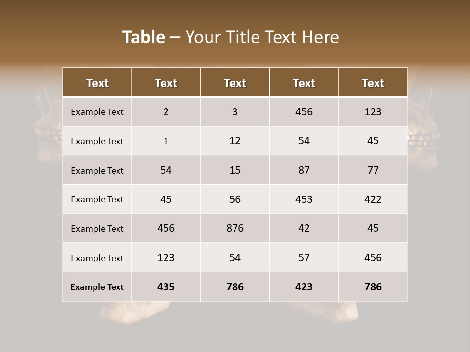 Background Person Head PowerPoint Template