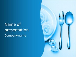 Table Fork Shaker PowerPoint Template