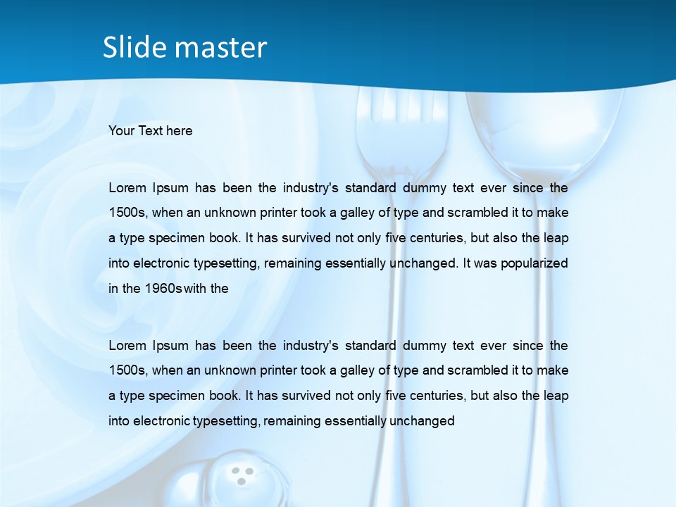 Table Fork Shaker PowerPoint Template