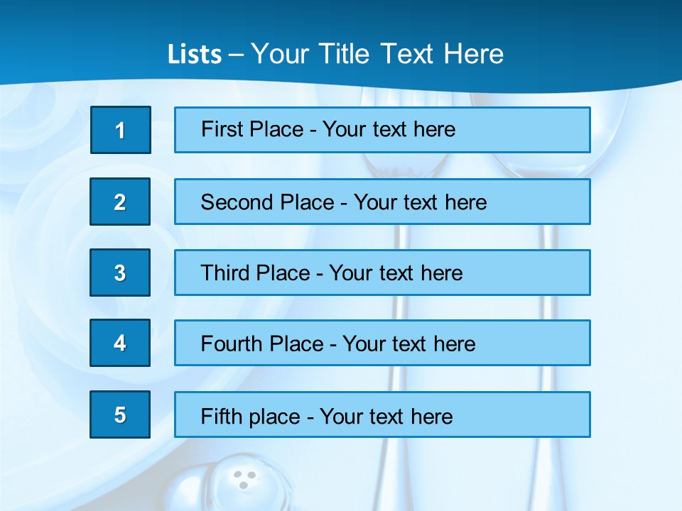 Table Fork Shaker PowerPoint Template