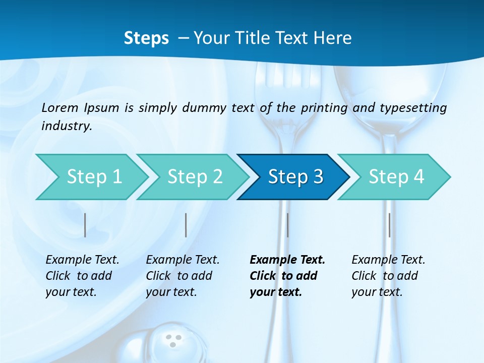 Table Fork Shaker PowerPoint Template