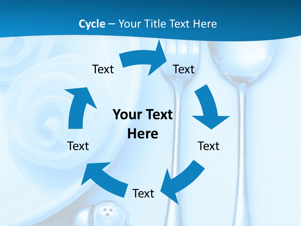 Table Fork Shaker PowerPoint Template
