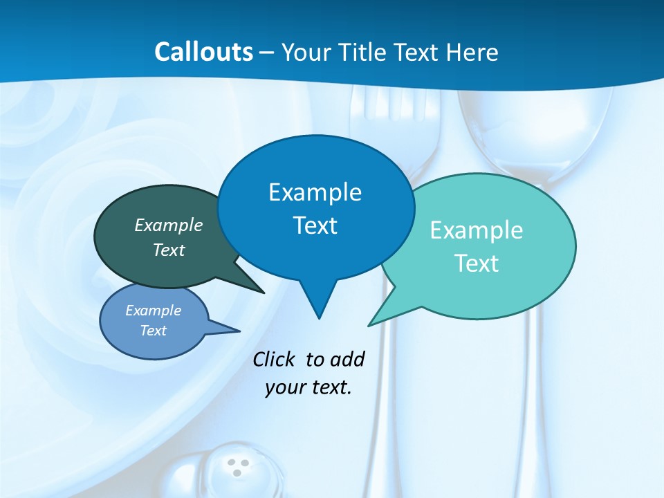 Table Fork Shaker PowerPoint Template