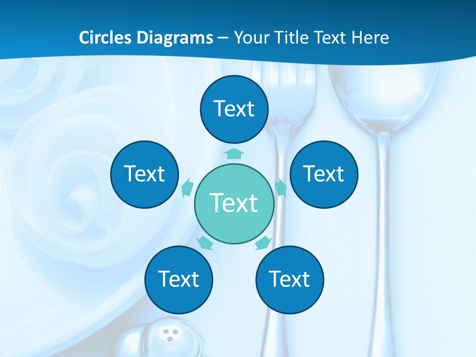 Table Fork Shaker PowerPoint Template