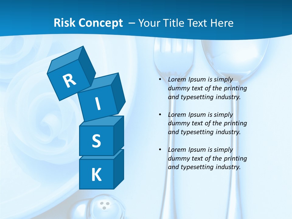 Table Fork Shaker PowerPoint Template