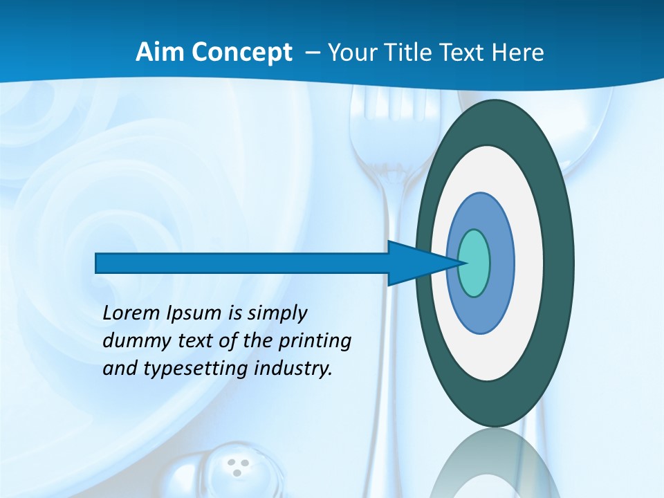 Table Fork Shaker PowerPoint Template