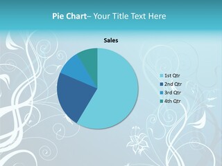 A Blue And White Floral Powerpoint Presentation PowerPoint Template