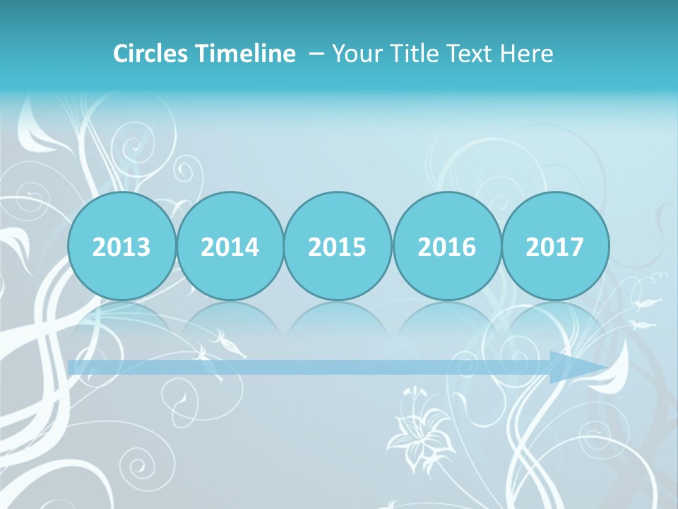 A Blue And White Floral Powerpoint Presentation PowerPoint Template