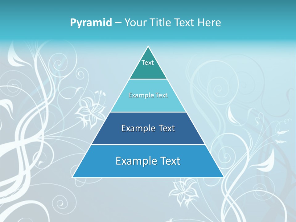 A Blue And White Floral Powerpoint Presentation PowerPoint Template