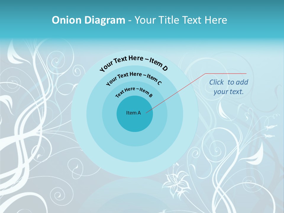 A Blue And White Floral Powerpoint Presentation PowerPoint Template