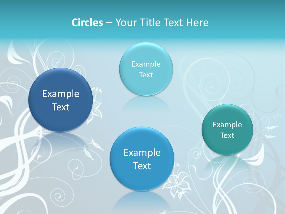 A Blue And White Floral Powerpoint Presentation PowerPoint Template