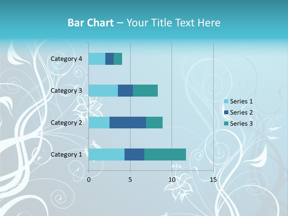 A Blue And White Floral Powerpoint Presentation PowerPoint Template