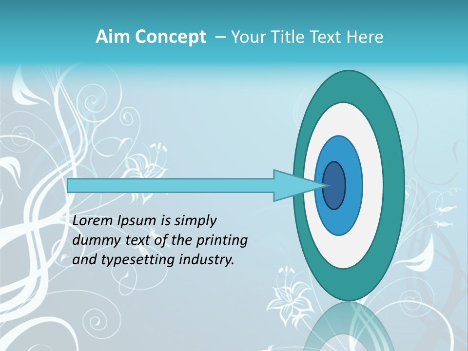 A Blue And White Floral Powerpoint Presentation PowerPoint Template