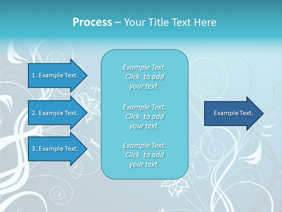 A Blue And White Floral Powerpoint Presentation PowerPoint Template
