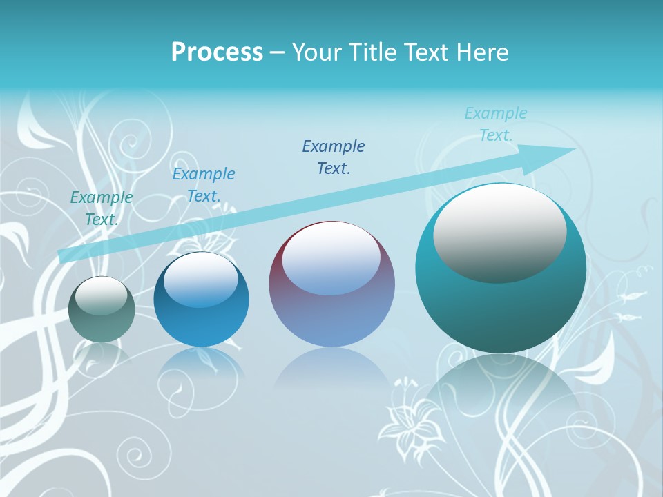 A Blue And White Floral Powerpoint Presentation PowerPoint Template