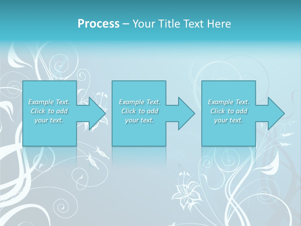 A Blue And White Floral Powerpoint Presentation PowerPoint Template