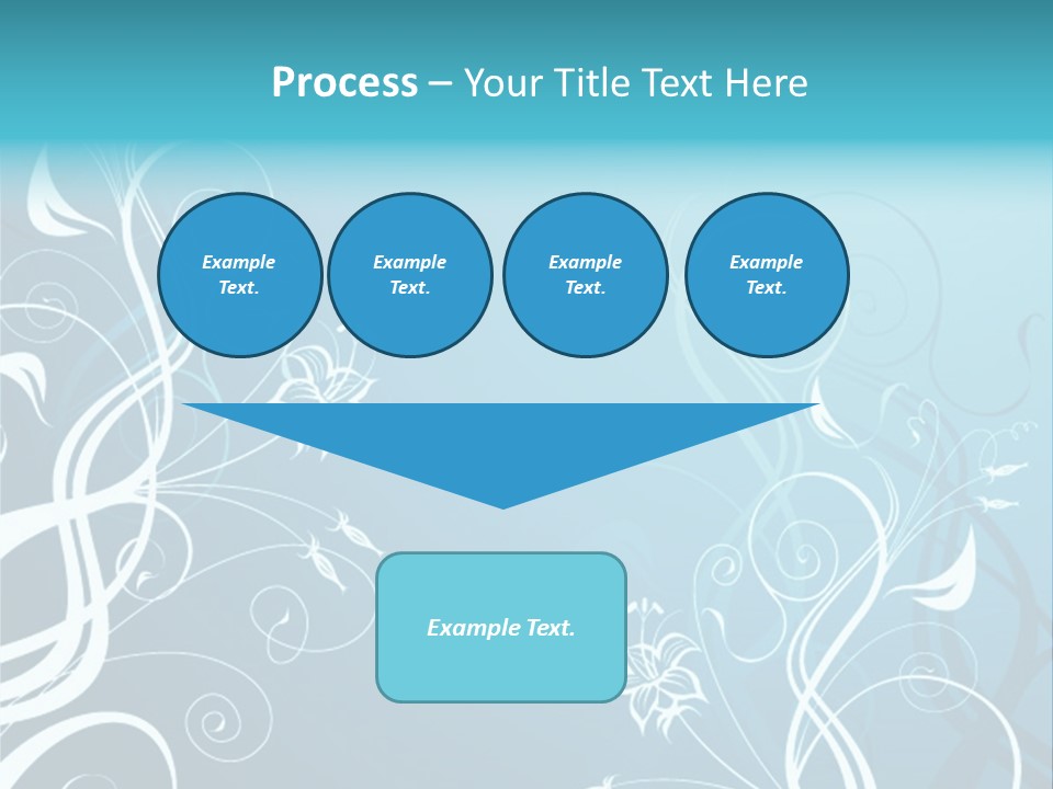 A Blue And White Floral Powerpoint Presentation PowerPoint Template