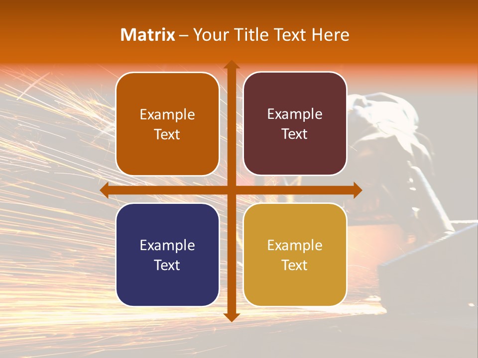 Arc Manufacture Fire PowerPoint Template