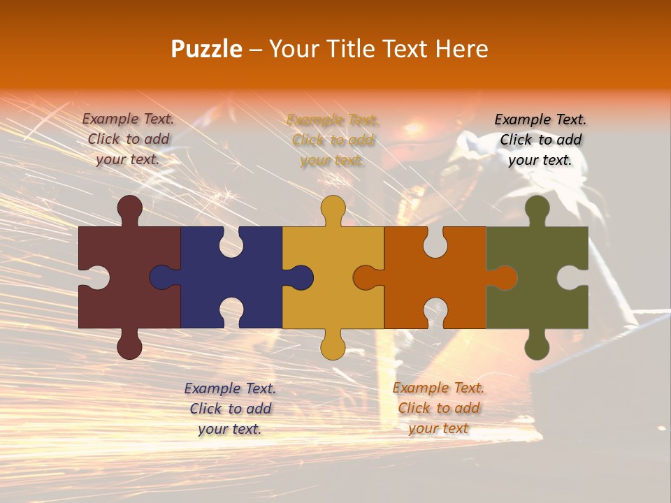 Arc Manufacture Fire PowerPoint Template