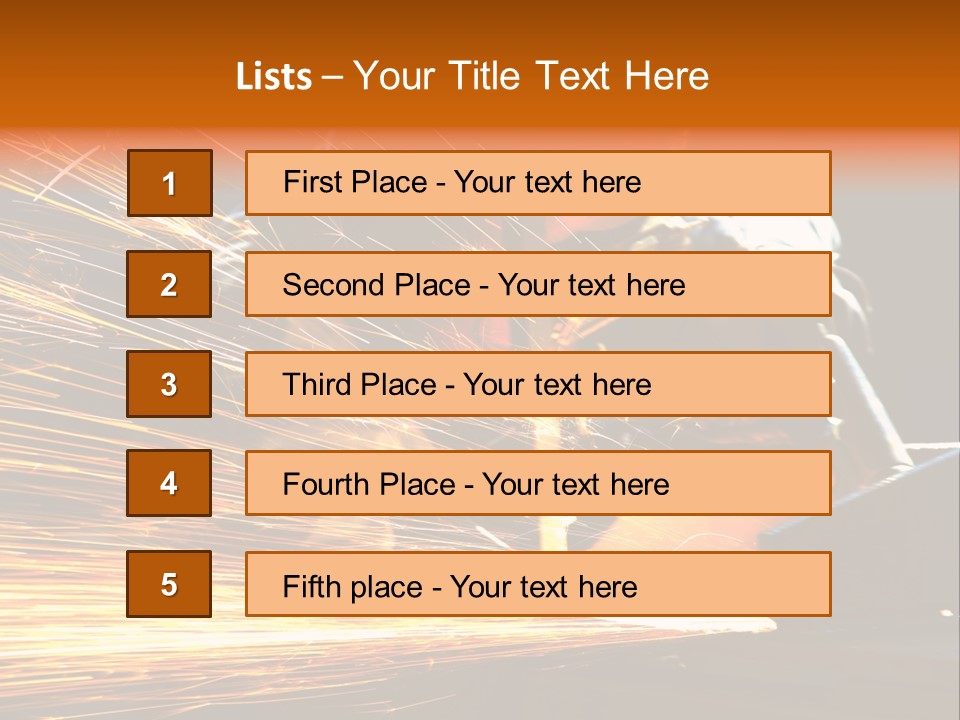 Arc Manufacture Fire PowerPoint Template