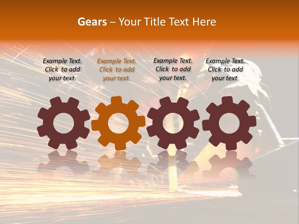 Arc Manufacture Fire PowerPoint Template