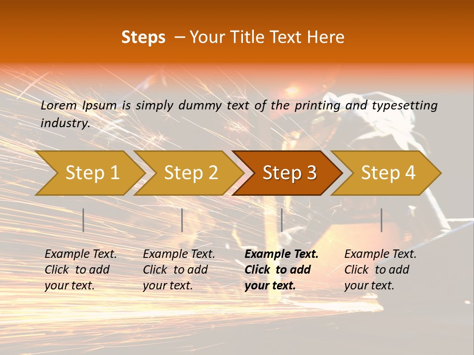 Arc Manufacture Fire PowerPoint Template