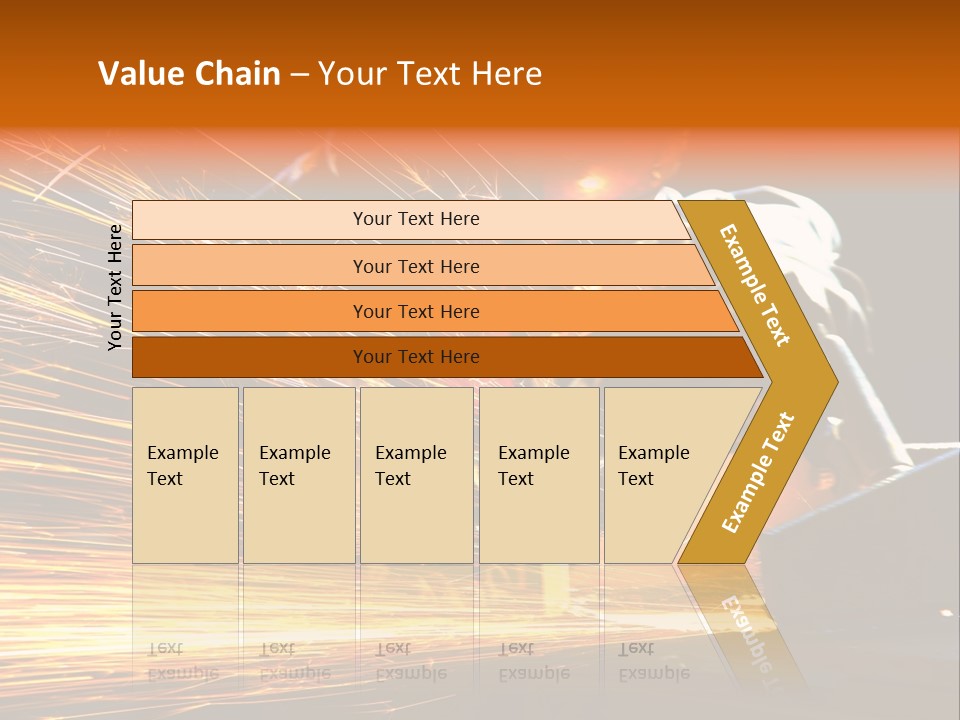 Arc Manufacture Fire PowerPoint Template