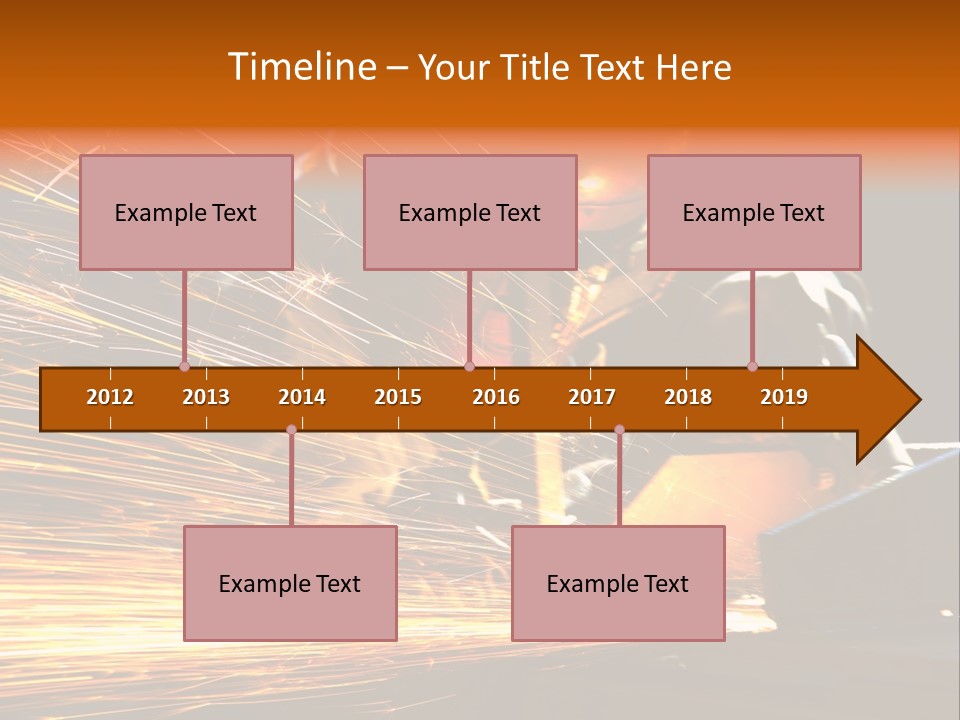 Arc Manufacture Fire PowerPoint Template