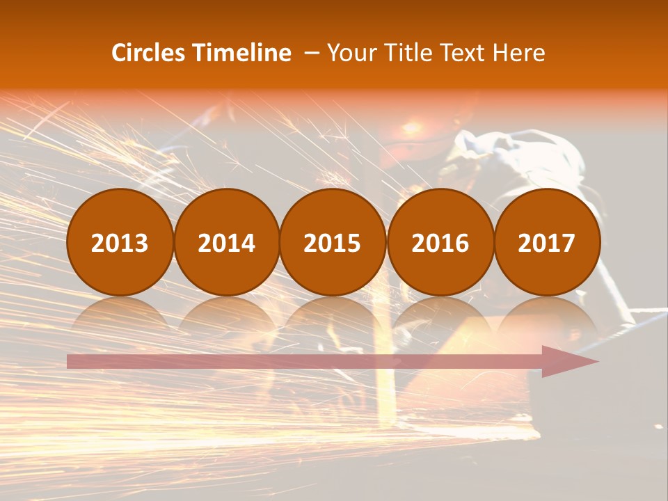 Arc Manufacture Fire PowerPoint Template