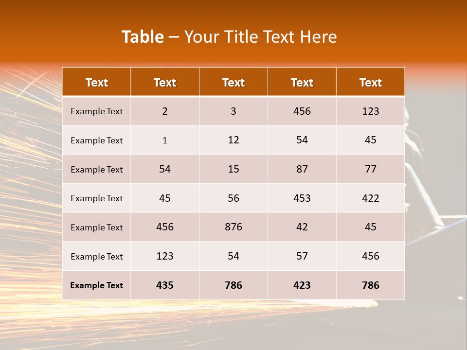 Arc Manufacture Fire PowerPoint Template