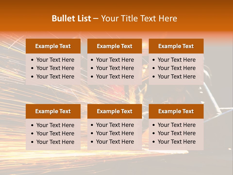 Arc Manufacture Fire PowerPoint Template