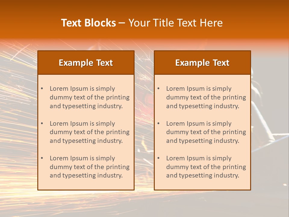 Arc Manufacture Fire PowerPoint Template