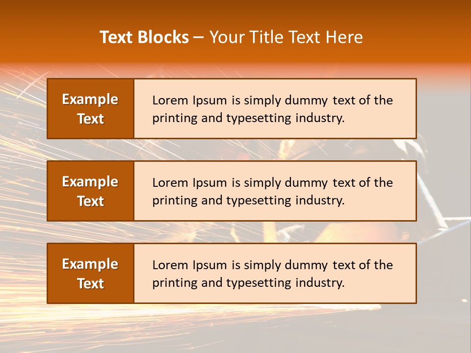 Arc Manufacture Fire PowerPoint Template