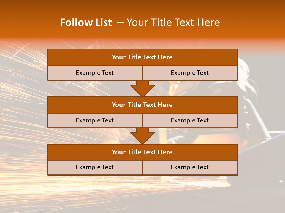 Arc Manufacture Fire PowerPoint Template