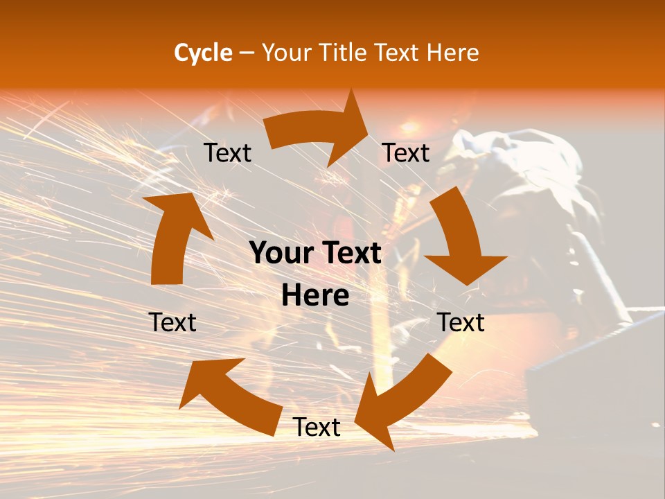 Arc Manufacture Fire PowerPoint Template