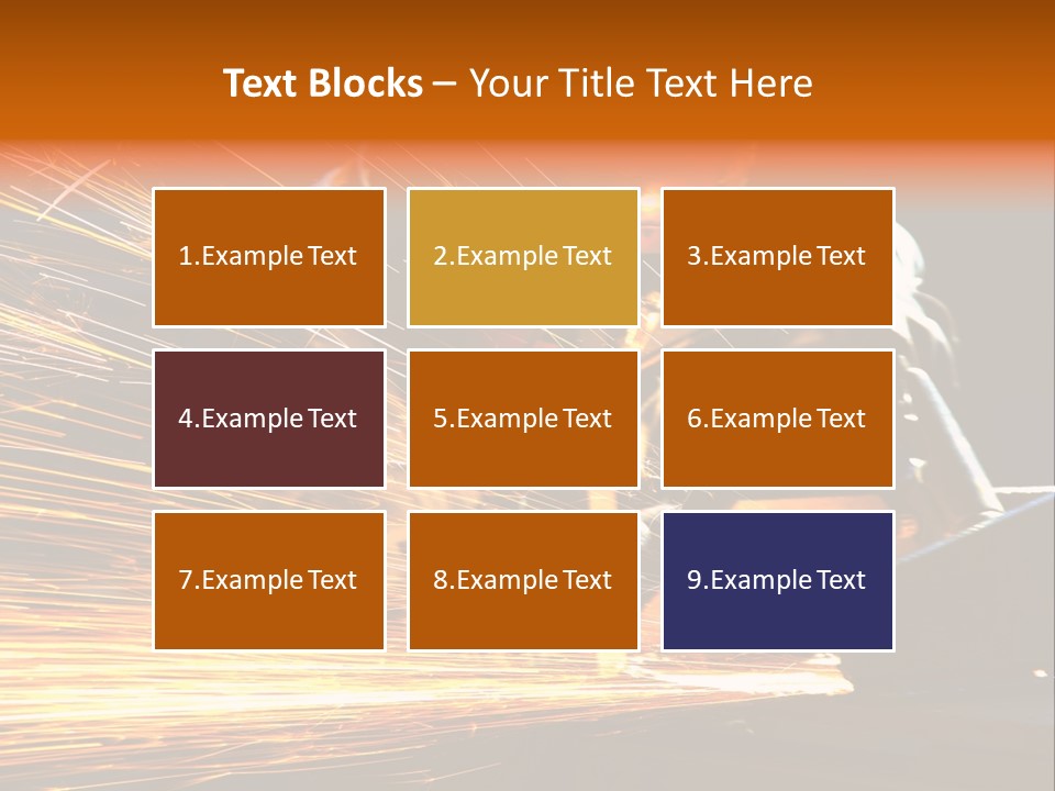 Arc Manufacture Fire PowerPoint Template
