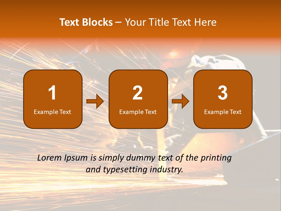 Arc Manufacture Fire PowerPoint Template