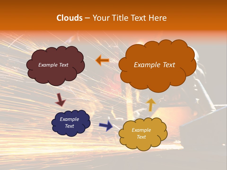 Arc Manufacture Fire PowerPoint Template