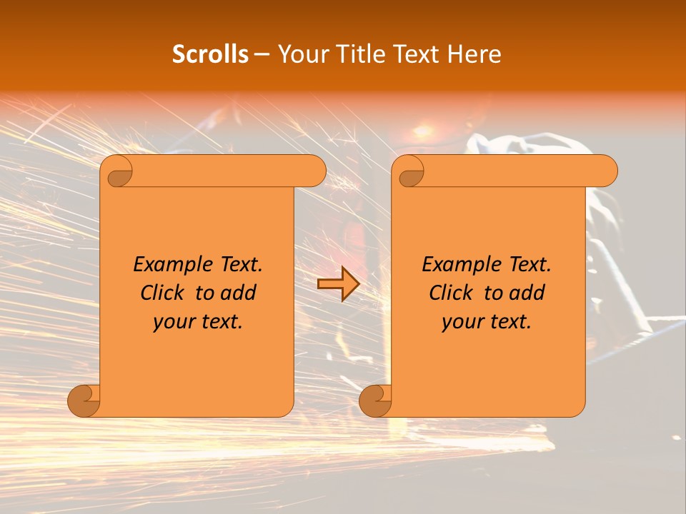 Arc Manufacture Fire PowerPoint Template