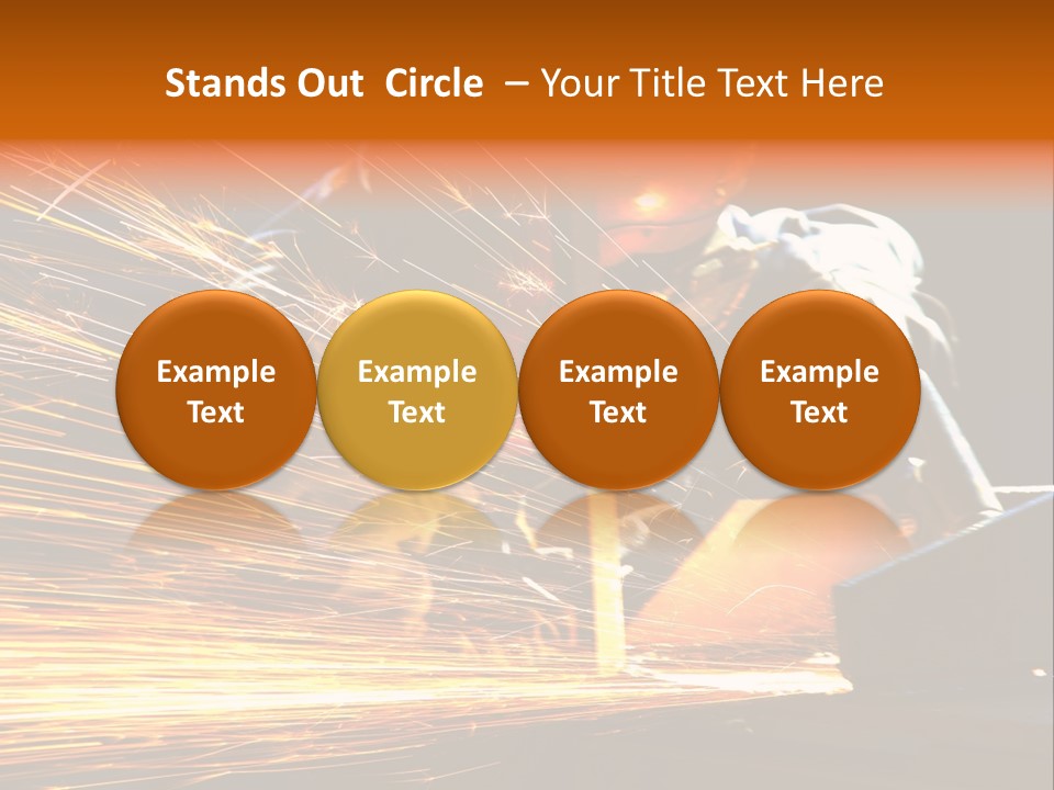 Arc Manufacture Fire PowerPoint Template