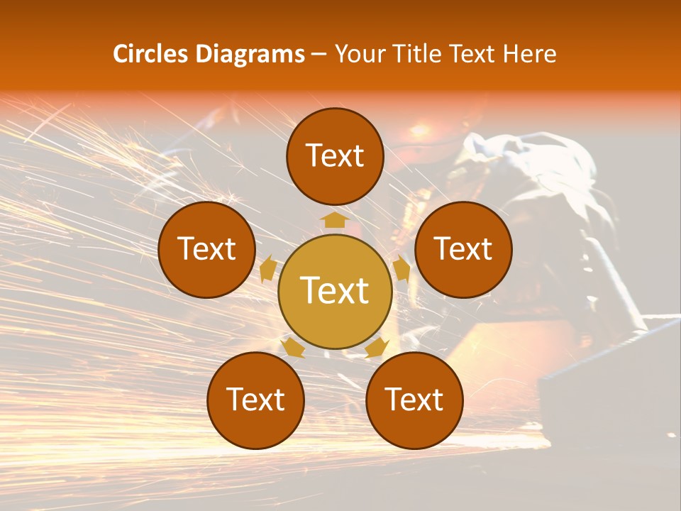 Arc Manufacture Fire PowerPoint Template