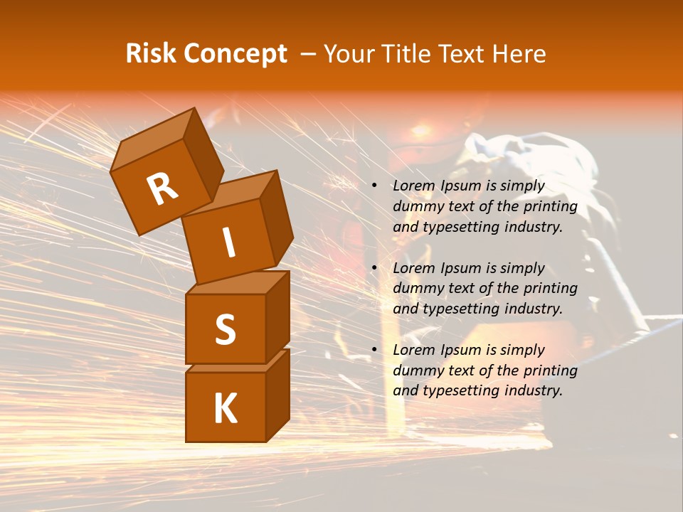 Arc Manufacture Fire PowerPoint Template