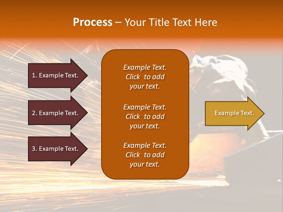 Arc Manufacture Fire PowerPoint Template