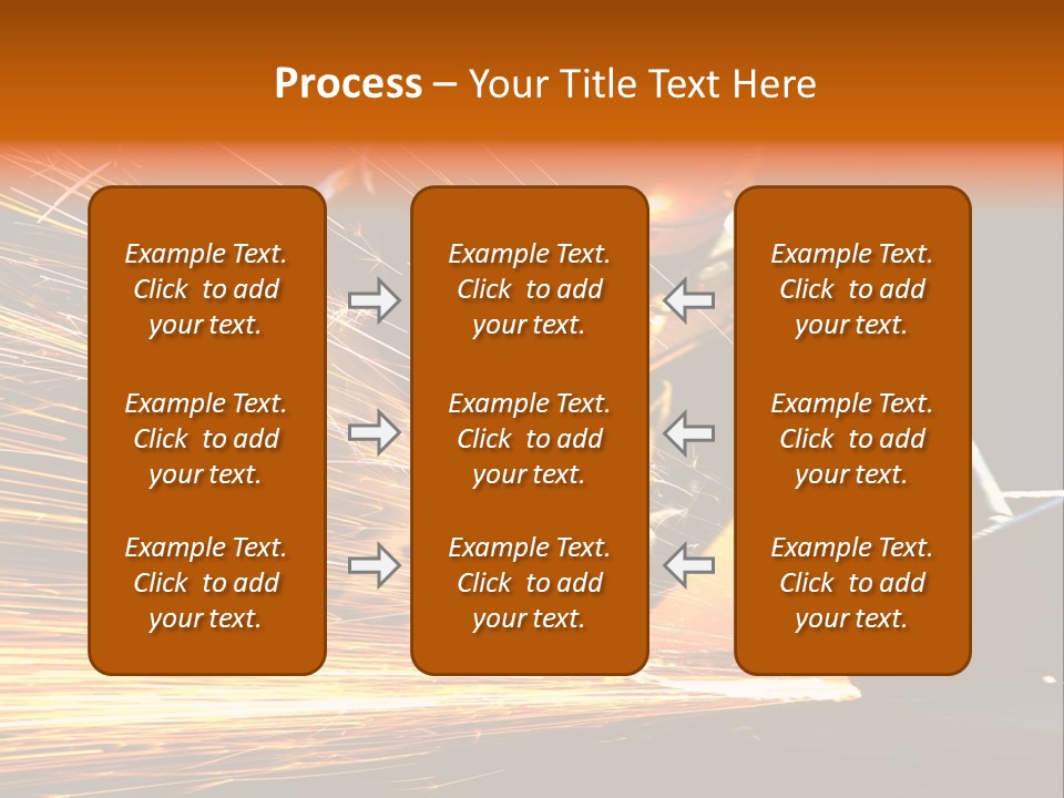 Arc Manufacture Fire PowerPoint Template