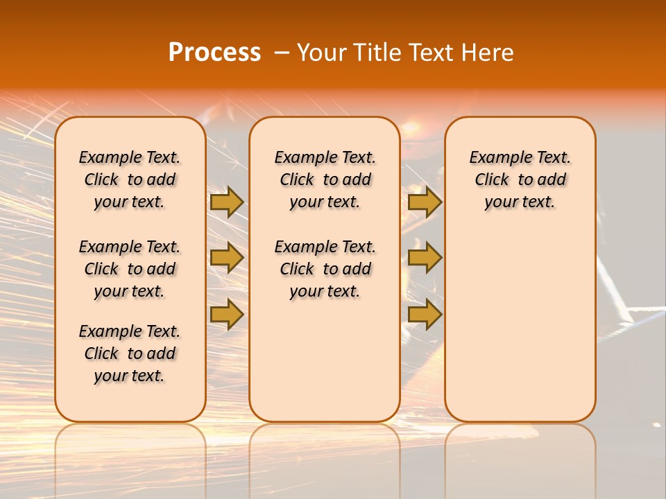 Arc Manufacture Fire PowerPoint Template