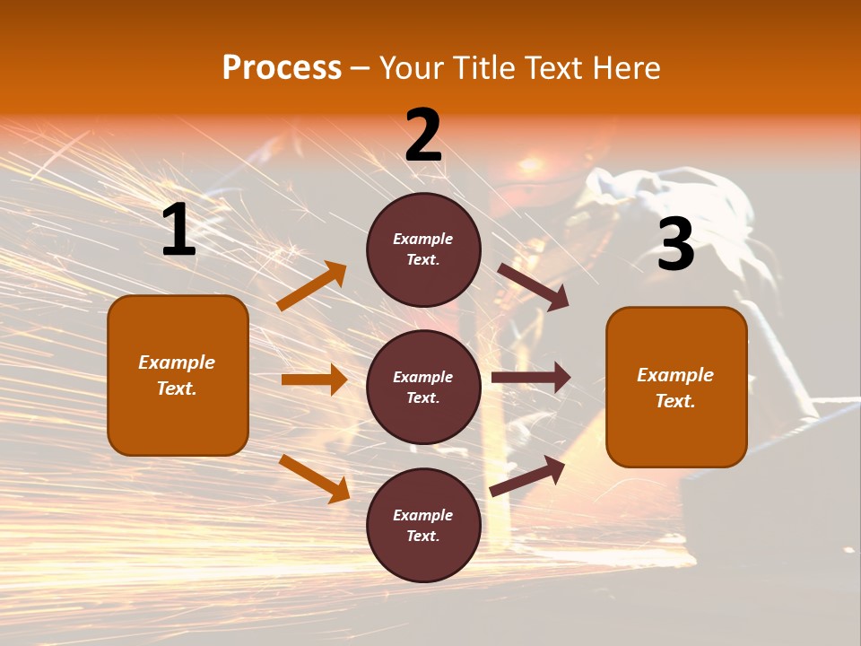 Arc Manufacture Fire PowerPoint Template