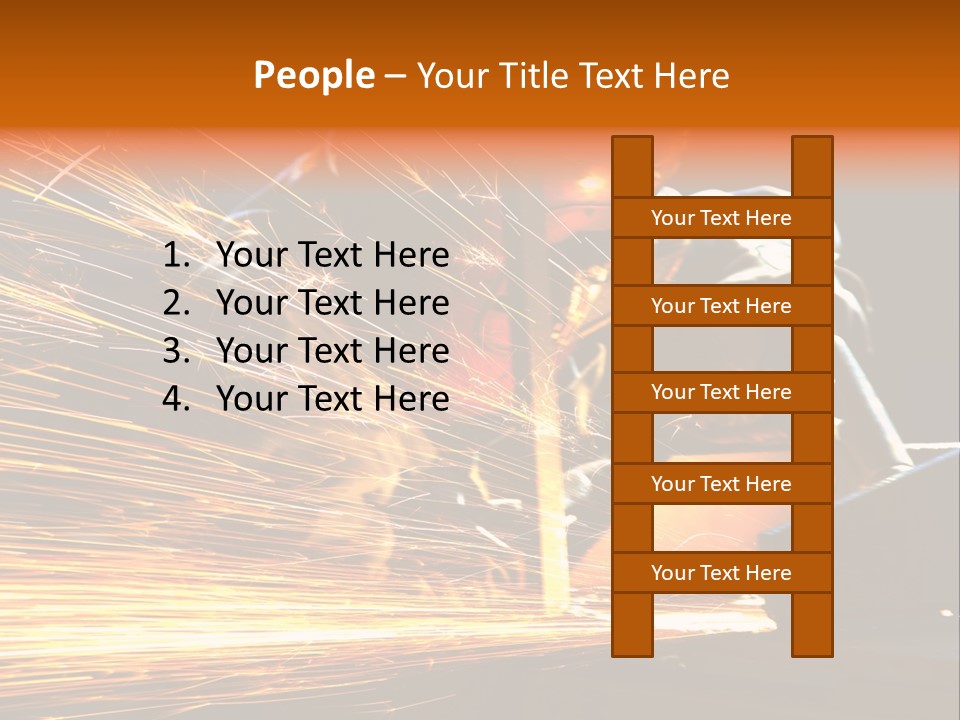 Arc Manufacture Fire PowerPoint Template