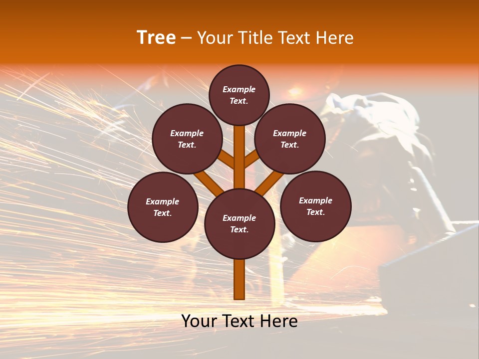 Arc Manufacture Fire PowerPoint Template