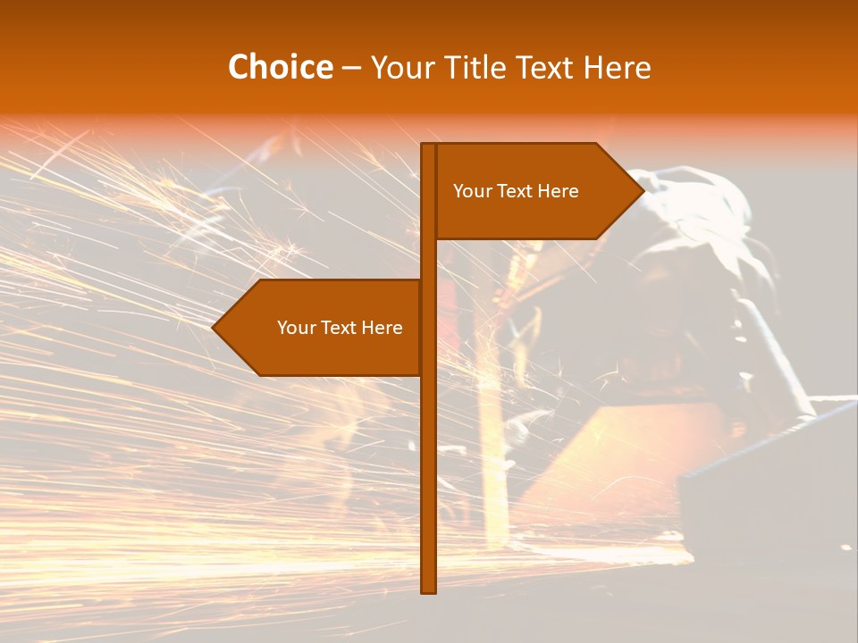 Arc Manufacture Fire PowerPoint Template